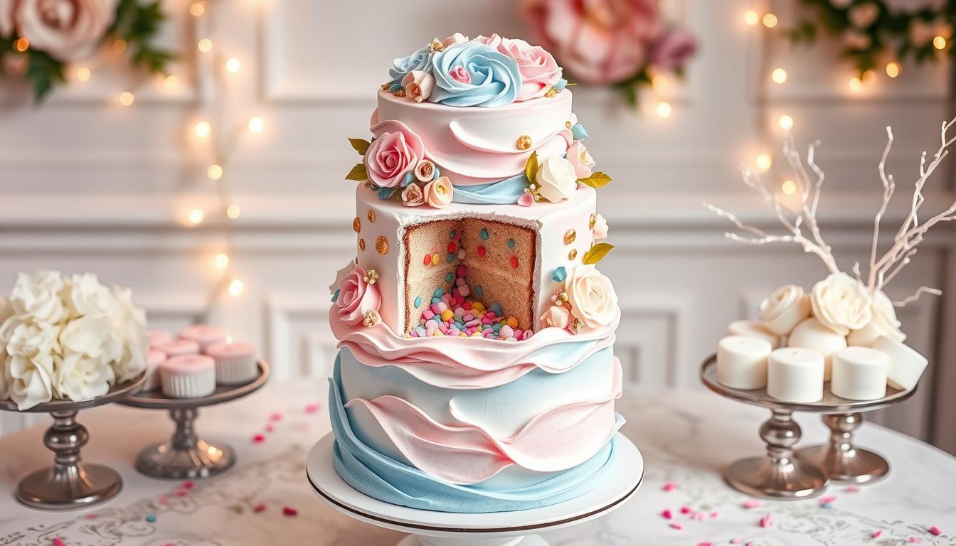 Gender Reveal Cake