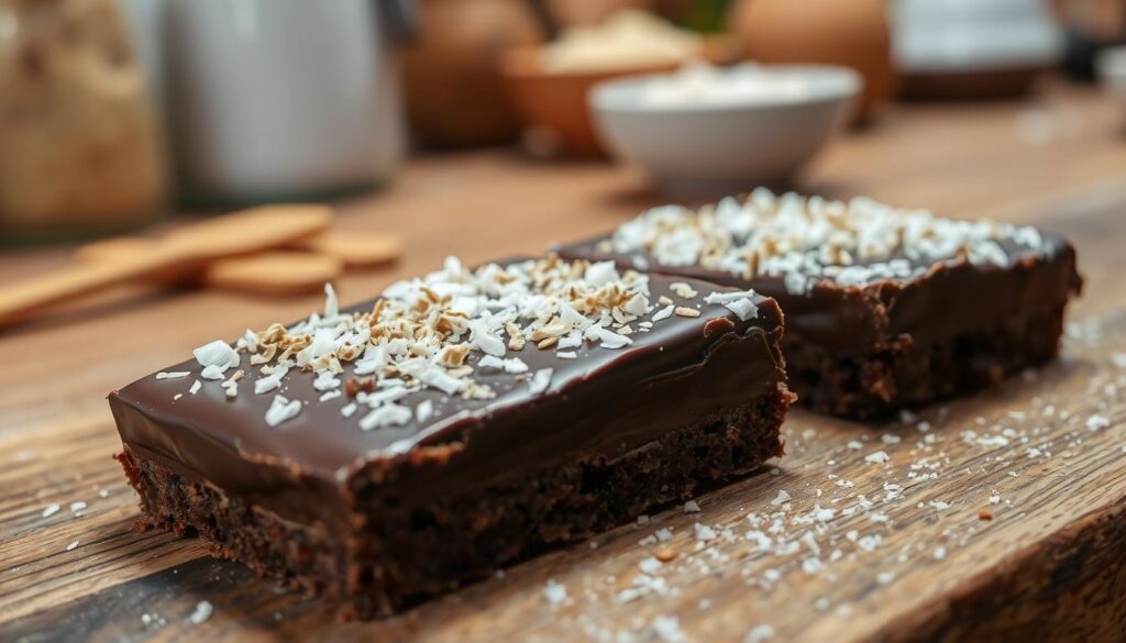 chocolate coconut slice