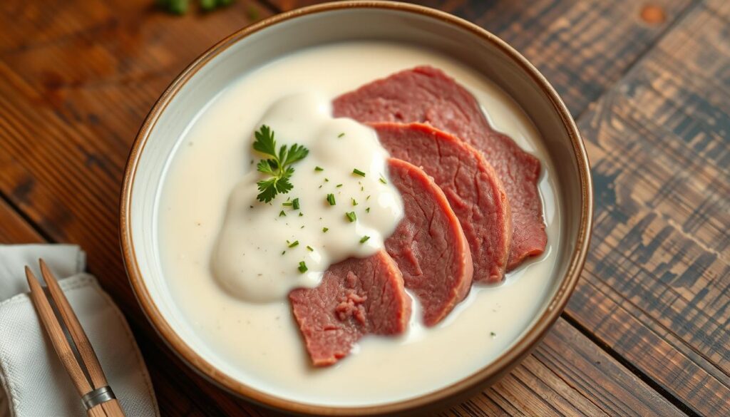 creamy white sauce for corned beef