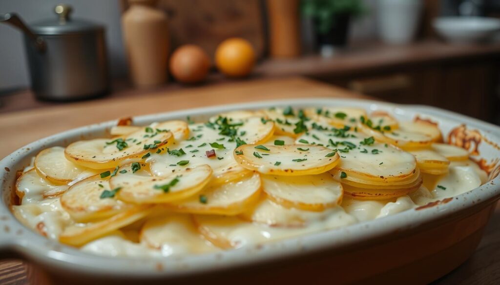 potato gratin with cream